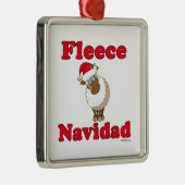 Fleece Navidad Metal Ornament (Rechts)