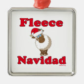 Fleece Navidad Metal Ornament (Voorkant)