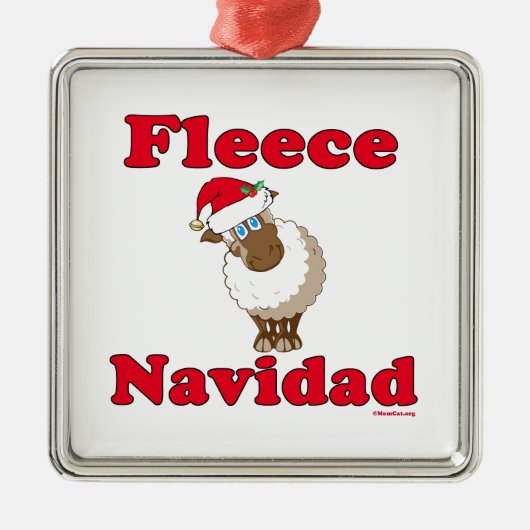 Fleece Navidad Metal Ornament (Voorkant)