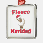 Fleece Navidad Metal Ornament (Links)
