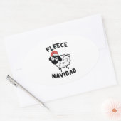 Fleece Navidad Ovale Sticker (Envelop)