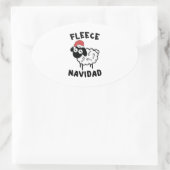 Fleece Navidad Ovale Sticker (Tas)