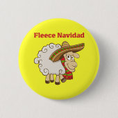 Fleece Navidad Ronde Button 5,7 Cm (Voorkant)