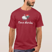 Fleece Navidad Santa Sheep Christmas Pun T-shirt (Voorkant)