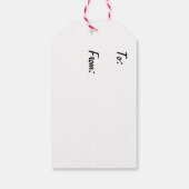 Fleece Navidad Schaap Kerstcadeau Label Cadeaulabel (Achterkant)