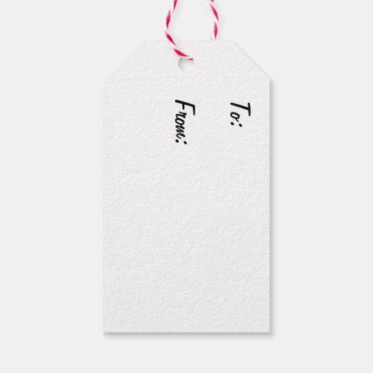 Fleece Navidad Schaap Kerstcadeau Label Cadeaulabel (Achterkant)