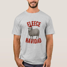 Fleece Navidad Schaap Pun Kerst T-Shirt