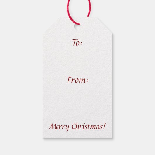 Fleece Navidad Sheep Lamb Santa Cadeaulabel (Achterkant)