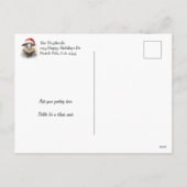 Fleece Navidad Sheep Photo Holiday Briefkaart (Achterkant)