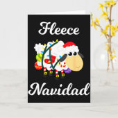 Fleece Navidad Shirt Funny Feliz Mexican Christmas Kaart (Gele Bloem)