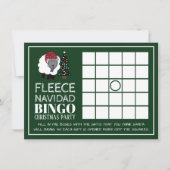 Fleece Navidad, Spaans Kerstfeest Bingo Kaart (Voorkant)