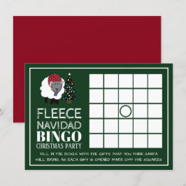 Fleece Navidad, Spaans Kerstfeest Bingo Kaart