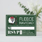 Fleece Navidad, Spaans Kerstfeest RSVP (Staand voorkant)