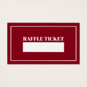 Fleece Navidad, Spaans Kerstmis Raffle Ticket Visitekaartje (Achterkant)