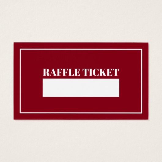 Fleece Navidad, Spaans Kerstmis Raffle Ticket Visitekaartje (Achterkant)