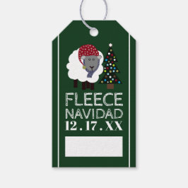 Fleece Navidad, Spaanse Kerstmis Cadeaulabel