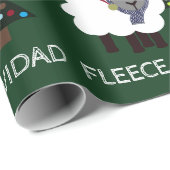 Fleece Navidad, Spaanse Kerstmis Cadeaupapier (Rol Hoek)