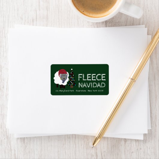 Fleece Navidad, Spaanse Kerstmis Etiket (Insitu)