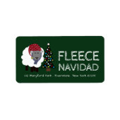 Fleece Navidad, Spaanse Kerstmis Etiket (Voorkant)