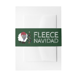 Fleece Navidad, Spaanse Kerstmis Uitnodigingen Wikkel