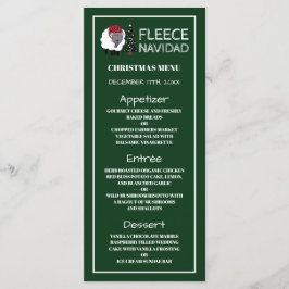 Fleece Navidad, Spaanse stijl Kerstmenu Menu