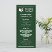 Fleece Navidad, Spaanse stijl Kerstmenu Menu (Staand voorkant)