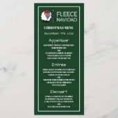 Fleece Navidad, Spaanse stijl Kerstmenu Menu (Voorkant)