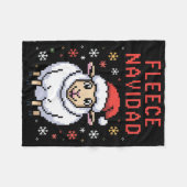 Fleece Navidad Ugly Sweater Funny Christmas Sheep Deken (Voorkant (Horizontaal))
