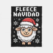 Fleece Navidad Ugly Sweater Kerst Schaap Vakantie (Voorkant)