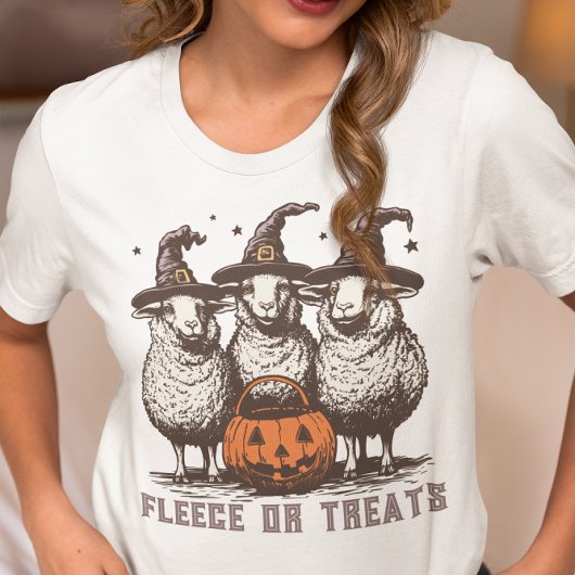 Fleece of treats schaap Halloween Tri-Blend Shirt