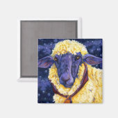 Fleece op aarde - Sterrennacht Magneet (Voorkant / Achterkant)