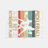 Fleece Pickleball Is Mijn Pensioenplan Grappige Pi Deken (Voorkant (Horizontaal))