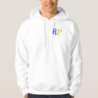 Fleece Zip Hoodie, White Hoodie