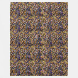 FleeceBlanketCarnivalGlassGrassWithOrangeMoldFungu Fleece Deken