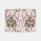 Fleecedecke französische Bulldogge Fleece Deken (Voorkant (Horizontaal))
