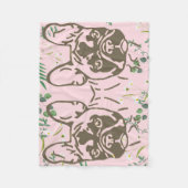 Fleecedecke französische Bulldogge Fleece Deken (Voorkant)