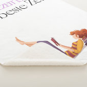 Fleecedecke für Buchliebhaberinnen – "Lesezeit" Sherpa Deken (3/4)