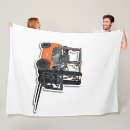 Fleecedecke mit Gabelstapler- Design Fleece Deken