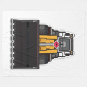 Fleecedecke mit "Lady Loader" Grafik Fleece Deken (Voorkant (Horizontaal))