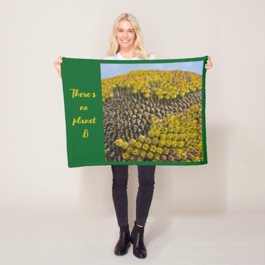 Fleecedecke There's no planet B Fleece Deken (In situ)