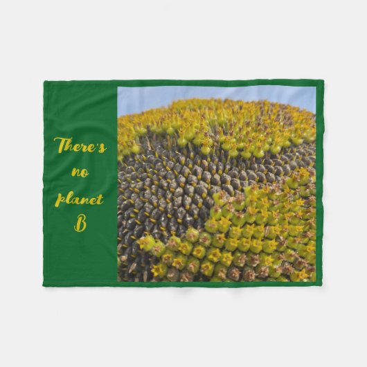 Fleecedecke There's no planet B Fleece Deken (Voorkant (Horizontaal))