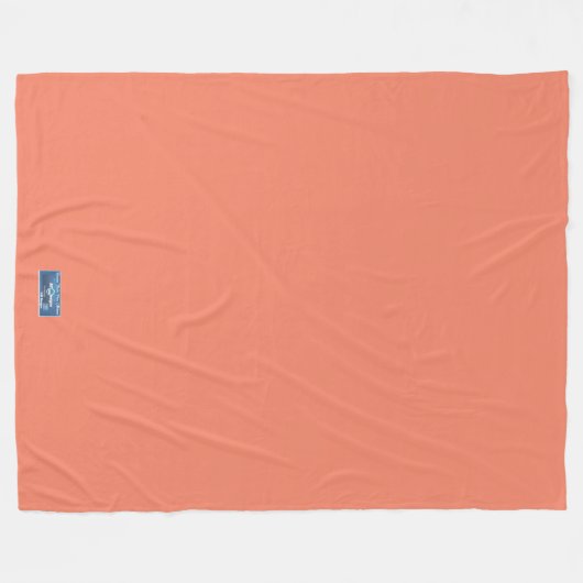 Fleecedeken (massieve zalm) RFPMDesigns ©️2024 Fleece Deken (Voorkant (Horizontaal))