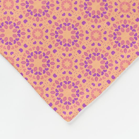 fleecedeken met rond patroon fleece deken (Hoek)