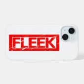 Fleek Stamp iPhone 15 Case (Achterkant horizontaal)