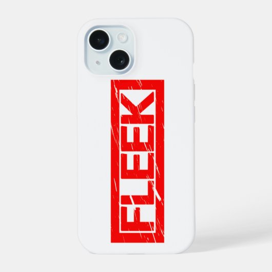 Fleek Stamp iPhone 15 Case (Achterkant)