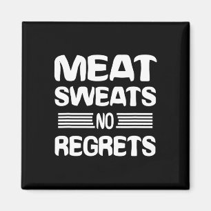 Fleeszweet geen spijt T-shirt Funny vleesliefhebbe Magneet