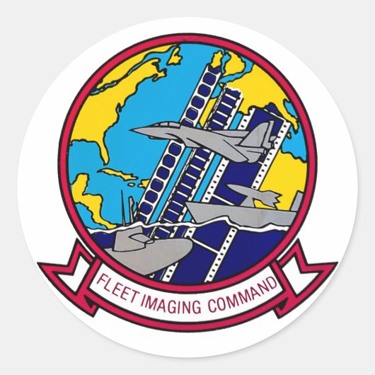 Fleet Imaging Command Atlantic Logo Sticker (Voorkant)