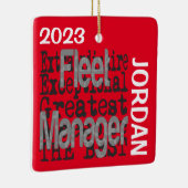 Fleet Manager Extraordinaire CUSTOM Keramisch Ornament (Rechts)