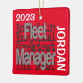Fleet Manager Extraordinaire CUSTOM Keramisch Ornament (Links)