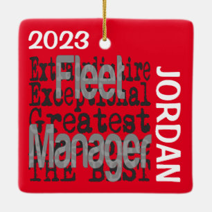Fleet Manager Extraordinaire CUSTOM Keramisch Ornament